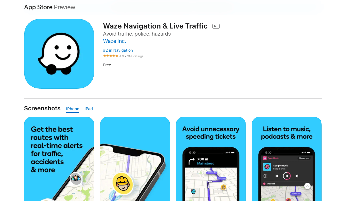 Waze im App Store | So verwenden Sie GPS ohne Internet