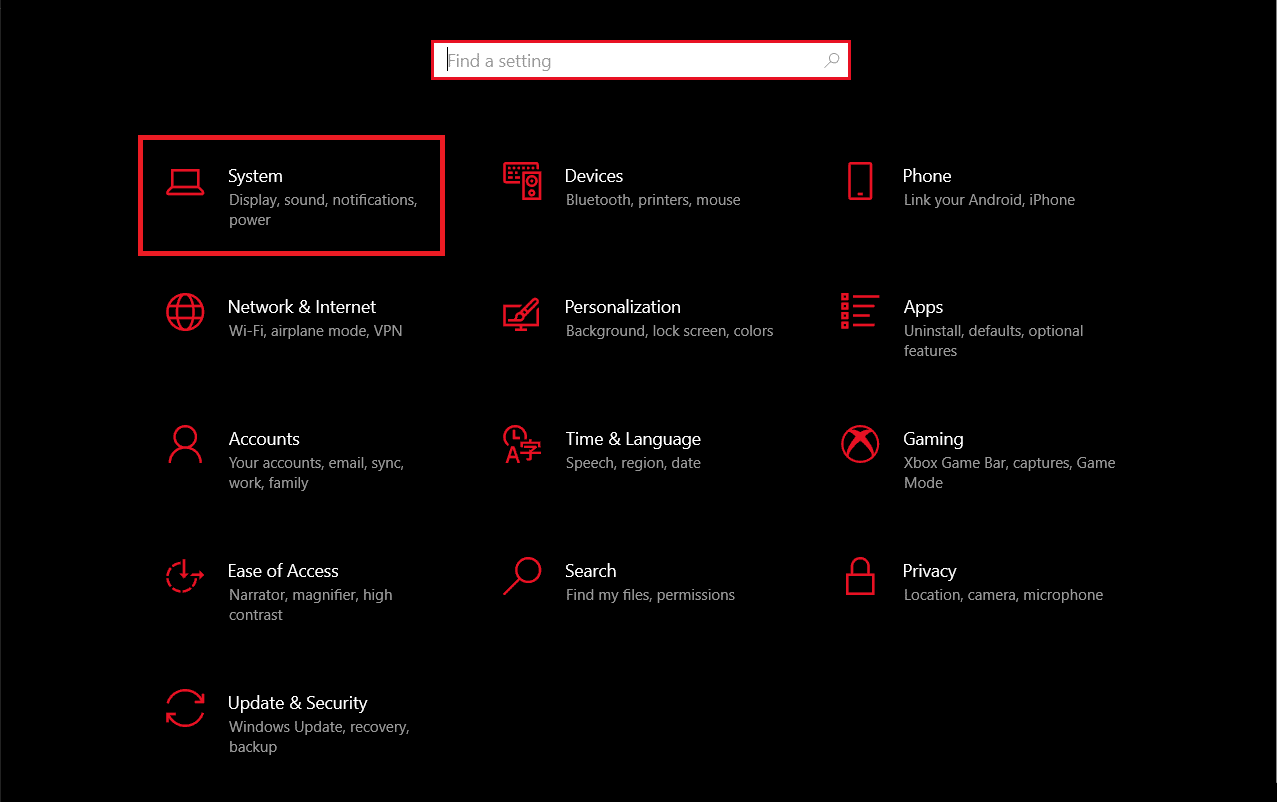 configuración de ventanas