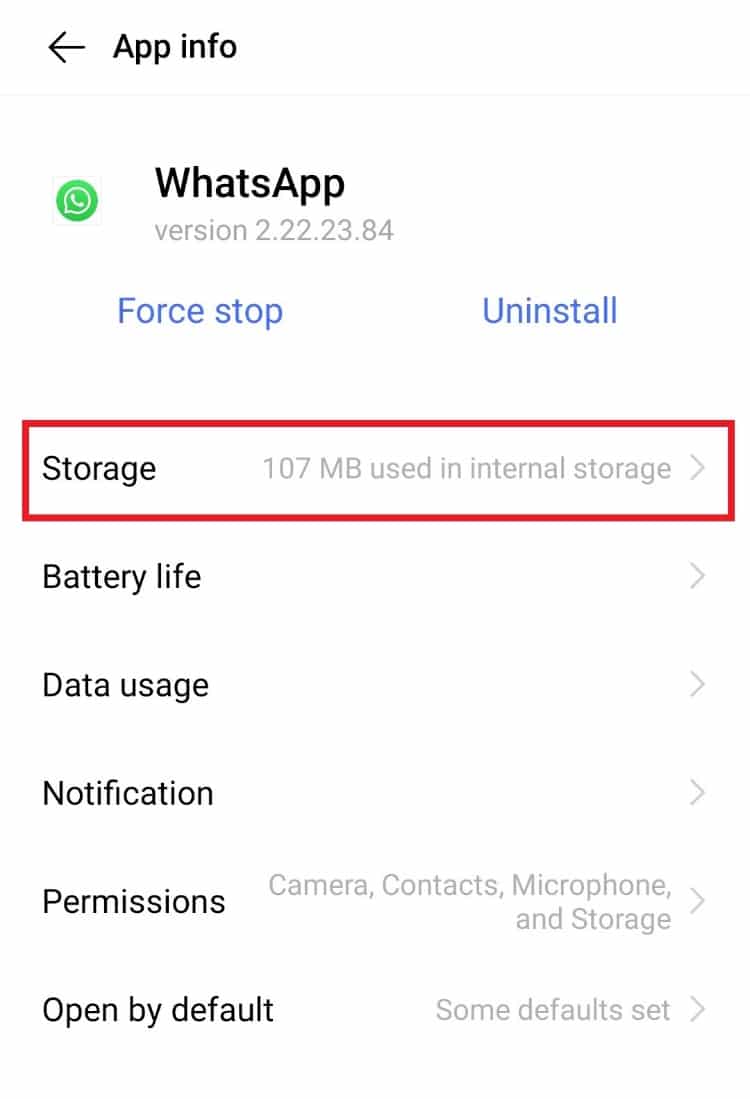 Tocca Archiviazione. 7 modi per risolvere WhatsApp che non sincronizza i contatti su Android