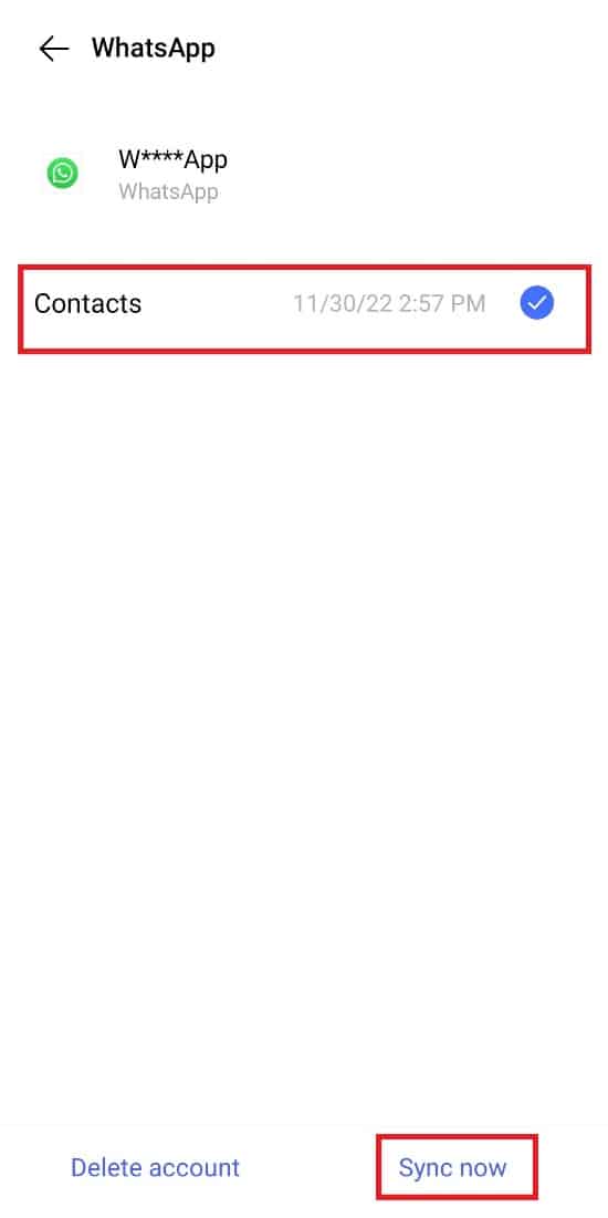 Apăsați pe Sincronizare acum. 7 moduri de a remedia WhatsApp care nu sincronizează contactele pe Android