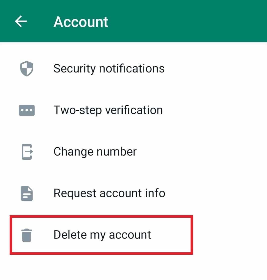 Ketuk Hapus akun saya. 7 Cara Mengatasi WhatsApp Tidak Menyinkronkan Kontak di Android