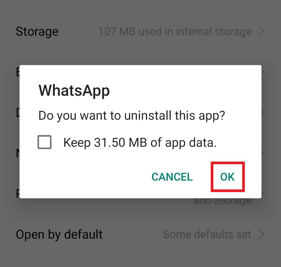 Tippen Sie auf OK. 7 Möglichkeiten, um zu beheben, dass WhatsApp Kontakte auf Android nicht synchronisiert