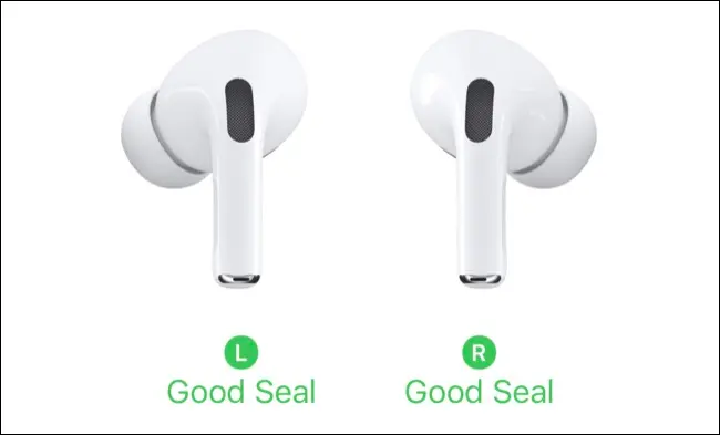 AirPods Pro 貼合度測試結果