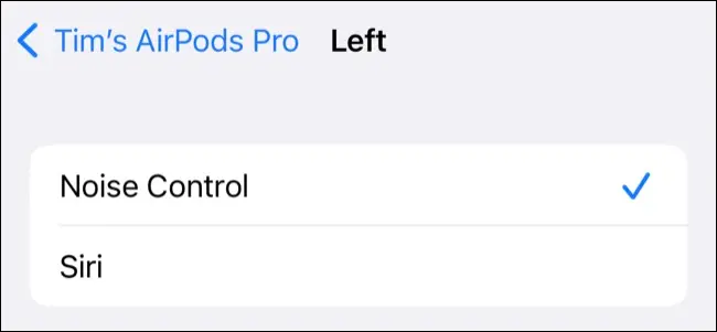 قم بتخصيص عناصر تحكم AirPods Pro في الإعدادات