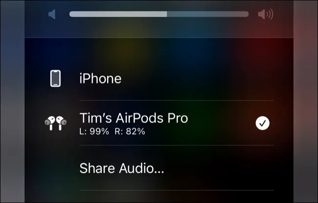 شارك الصوت مع زوج آخر من AirPods