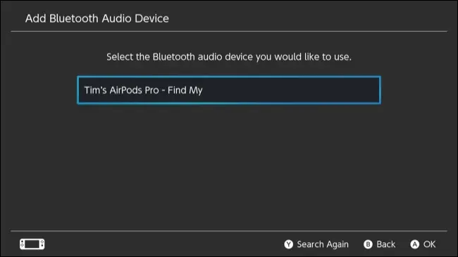 Nintendo Switch a trouvé des AirPods