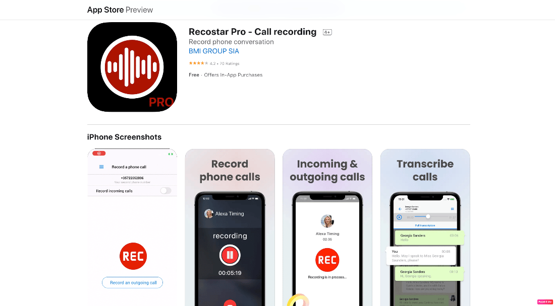 app store aperçu recostar pro