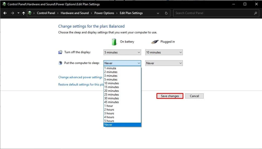 Faceți clic pe Salvare modificări. Remediați echipele Microsoft continuă să spună că sunt plecat, dar nu greșesc