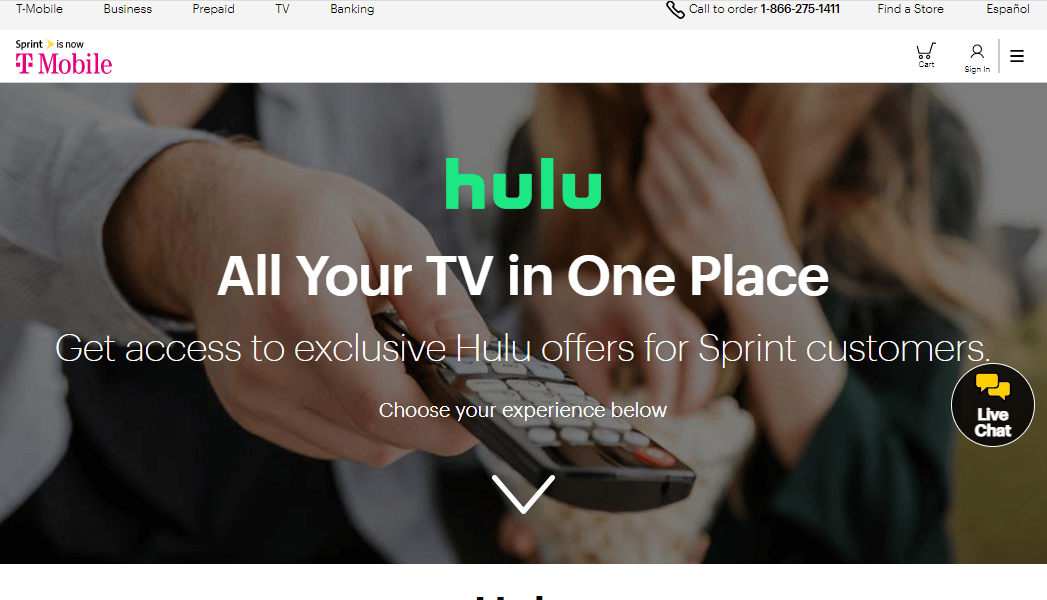 Hulu 애드온 페이지를 열고 Hulu 구독을 계정에 추가하십시오.