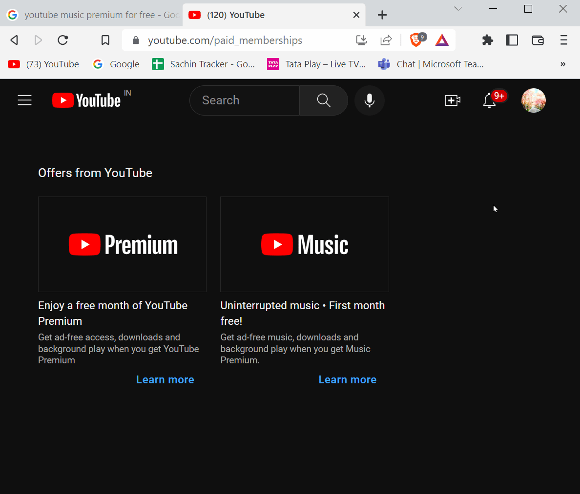 Youtube'dan Teklifler altında uygunluğunuzu kontrol edebilirsiniz