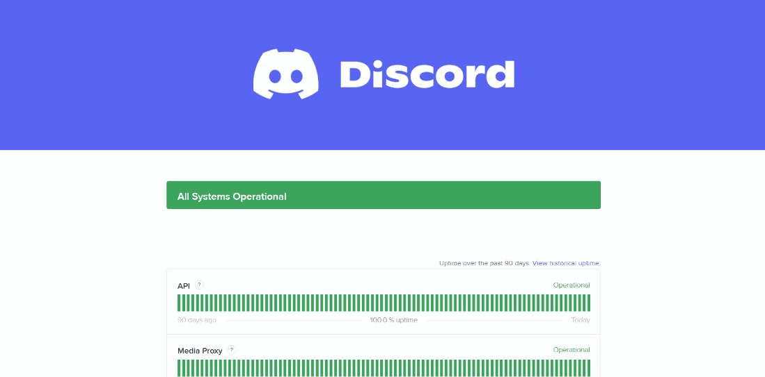 Discord-Status-Webseite