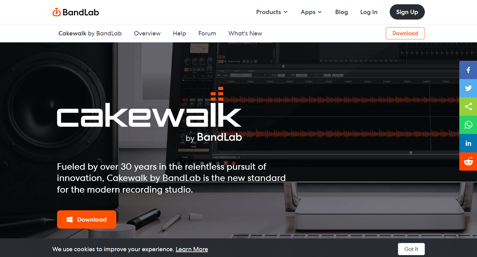 BandLab tarafından Cakewalk. Müzik Oluşturmak İçin En İyi 22 Ücretsiz DAW Yazılımı