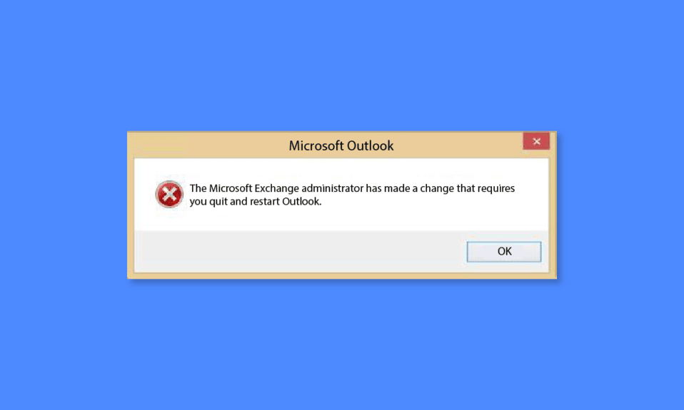 Risolvi che l'amministratore di Microsoft Exchange ha bloccato questa versione di Outlook