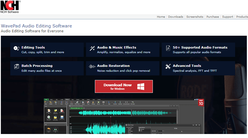 Wavepad. 20 Perangkat Lunak Pengeditan Audio Gratis Terbaik