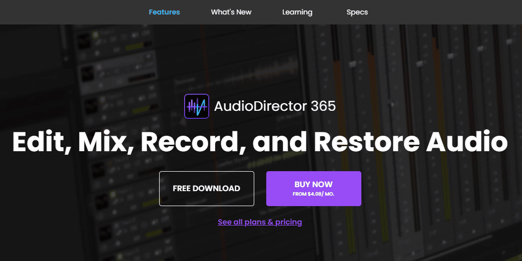 Audio Director 365. Cele mai bune 20 de programe gratuite de editare audio