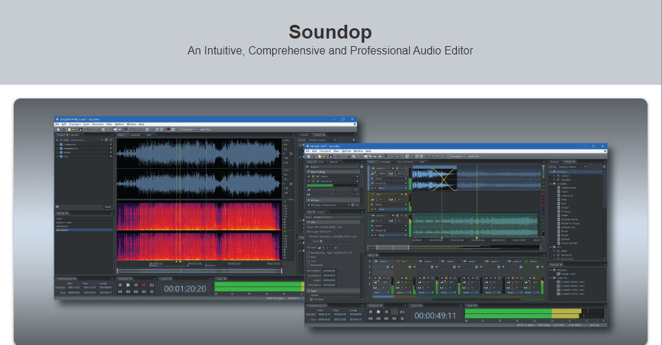 Soundop. 20 migliori software di editing audio gratuiti