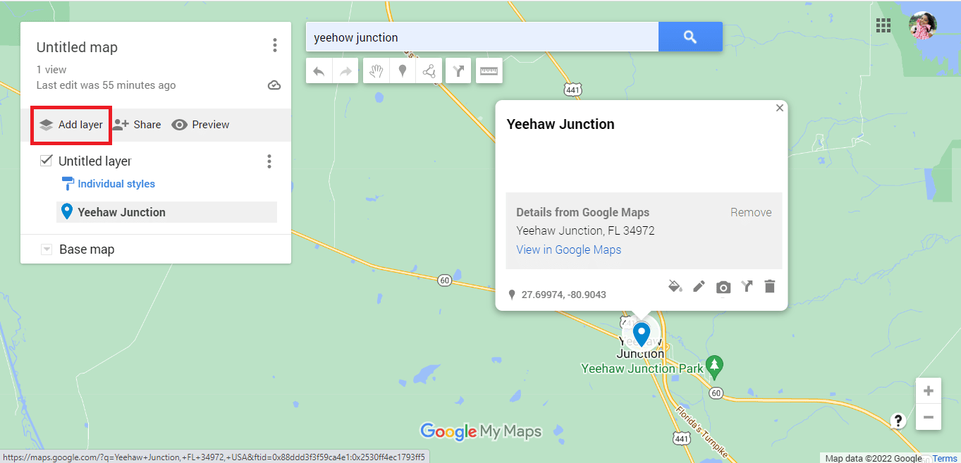 Volver a la página del mapa de Google