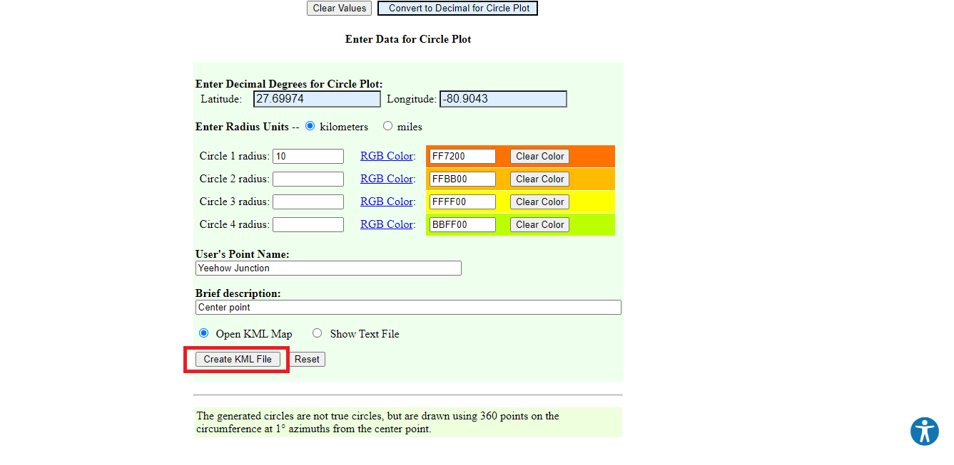 Klik opsi Buat File KML. Cara Menggambar Radius di Aplikasi Google Maps