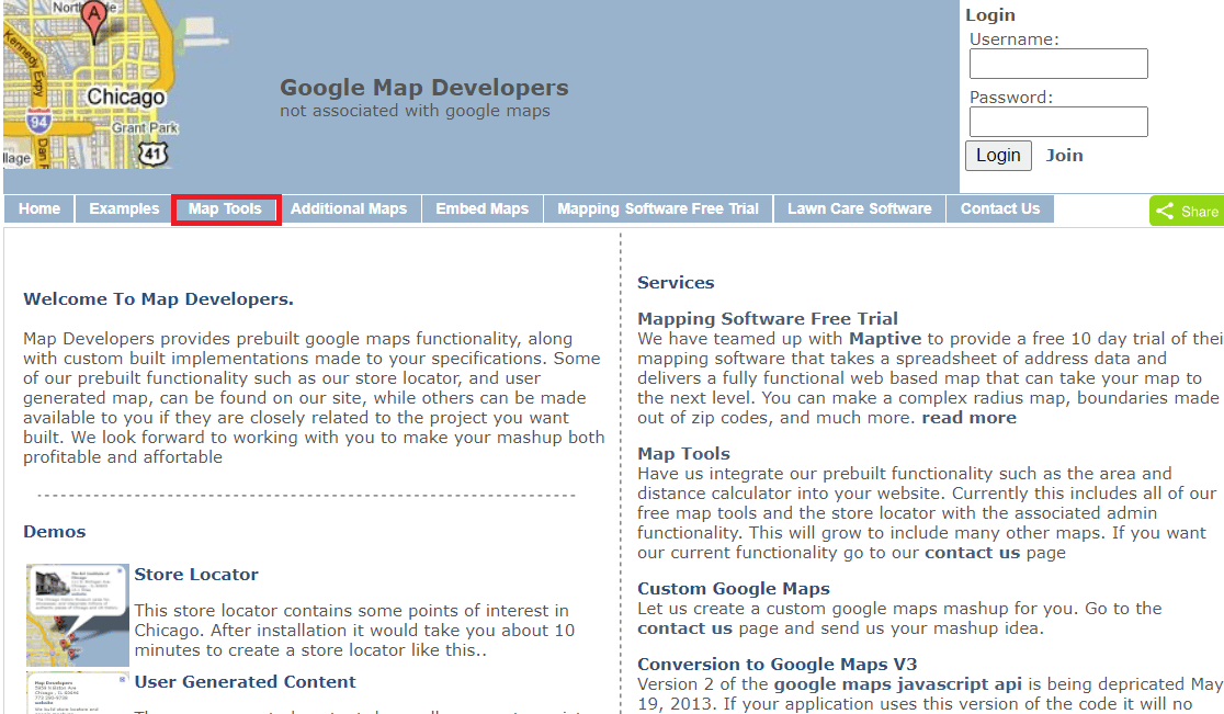 Haga clic en Herramientas de mapa. Cómo dibujar el radio en la aplicación Google Maps