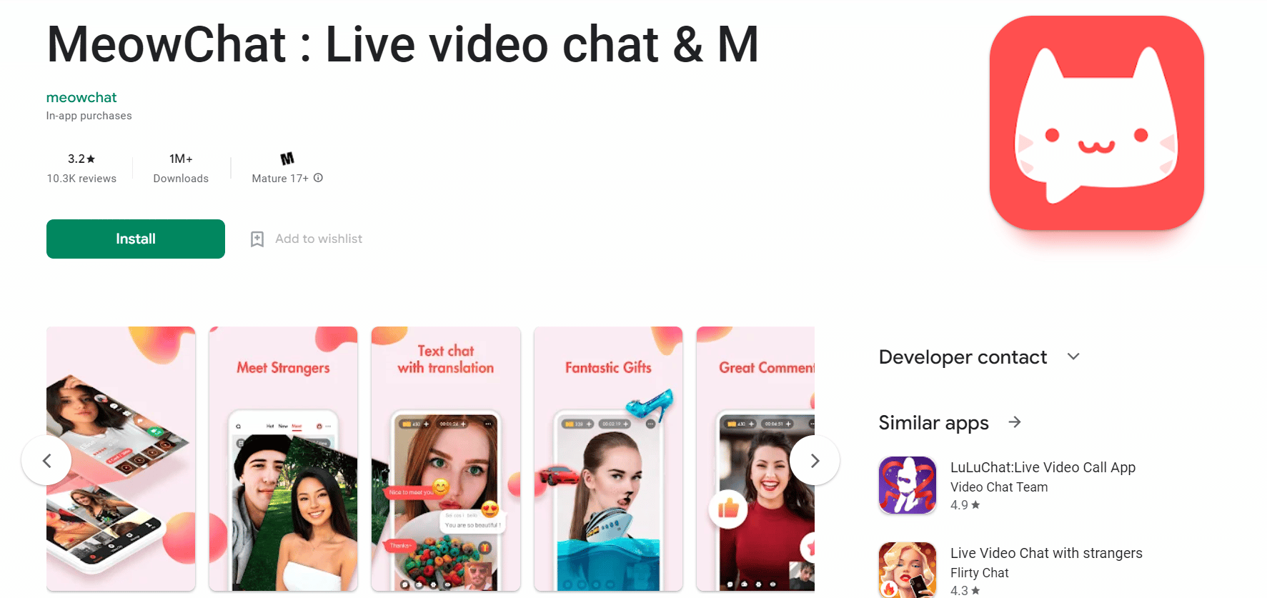 Meowchat Playstore. 24 Beste Video-Chat-App mit Fremden online