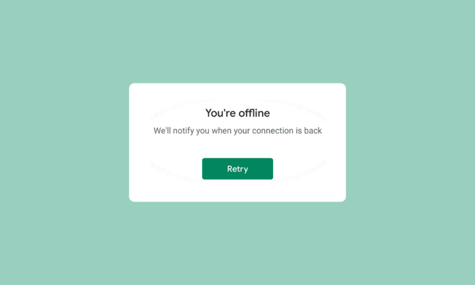 Corrigir o problema off-line do Google para Android mostra