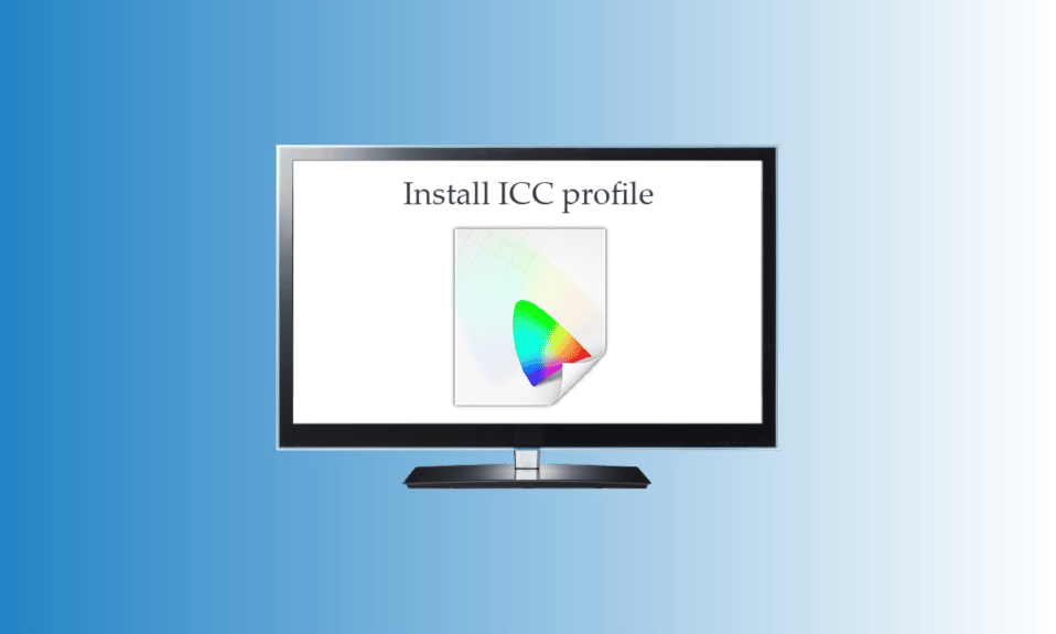 Windows 10에 ICC 프로필을 설치하는 방법