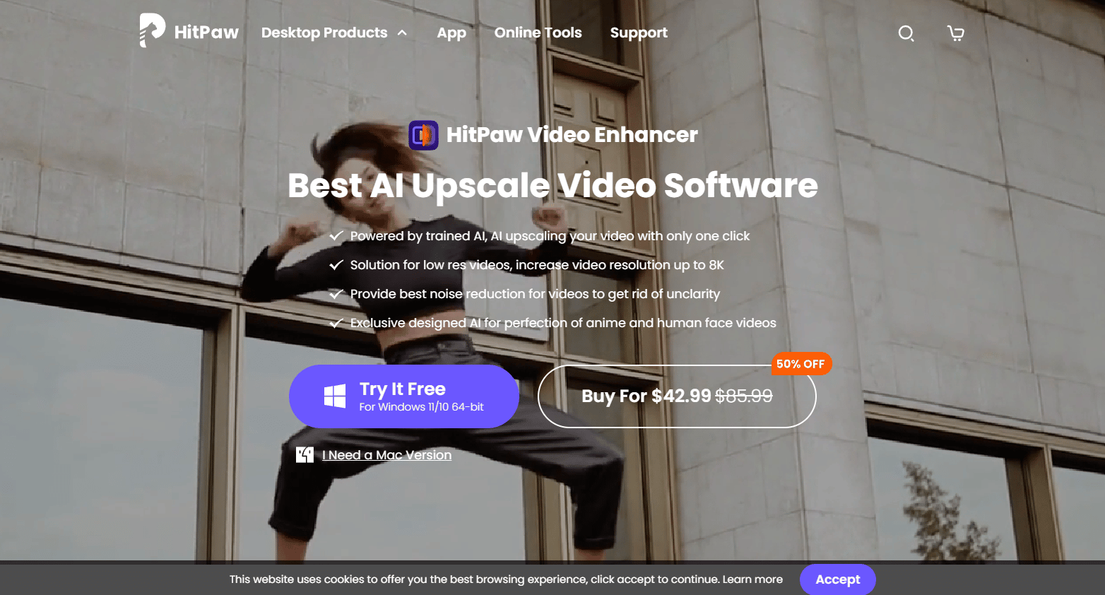 Potenziatore video HitPaw. 17 Miglior software di miglioramento video forense gratuito