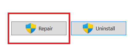 clique na opção Reparar. Corrigir erro do Outlook Este item não pode ser exibido no painel de leitura