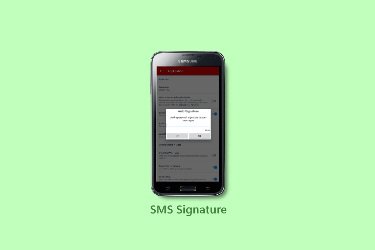 Was ist SMS-Signatur auf Android?