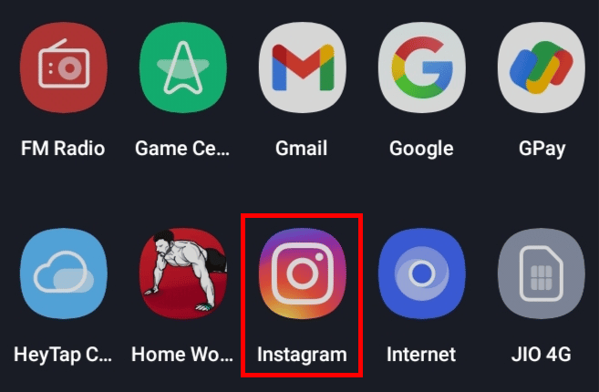 Apri l'app di Instagram sul tuo dispositivo.