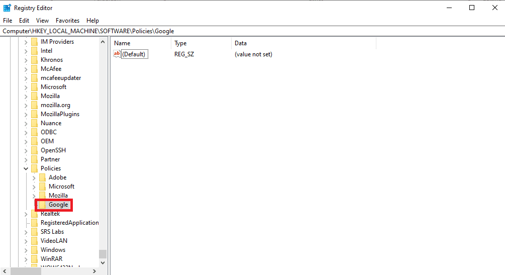 ตั้งชื่อคีย์เป็น Google 12 วิธีในการแก้ไข CPU สูงของ Google Chrome และการใช้หน่วยความจำบนพีซี