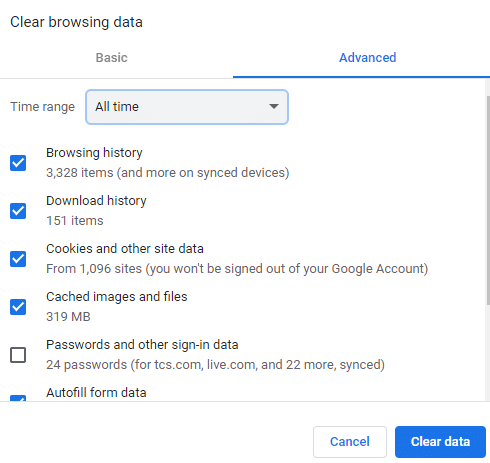 selezionare l'Intervallo di tempo per il completamento dell'azione. 12 modi per correggere l'utilizzo elevato di CPU e memoria di Google Chrome su PC