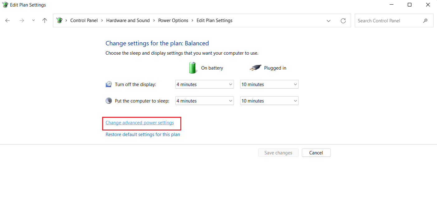 Faceți clic pe Modificați setările avansate de alimentare. Ce să faci dacă Windows 10 se blochează în continuare?