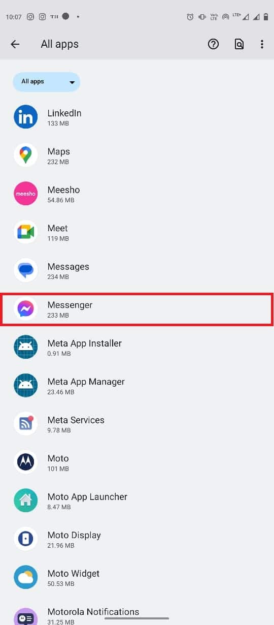 Wählen Sie Messenger aus