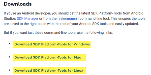 Platform Araçları'nı indirin.