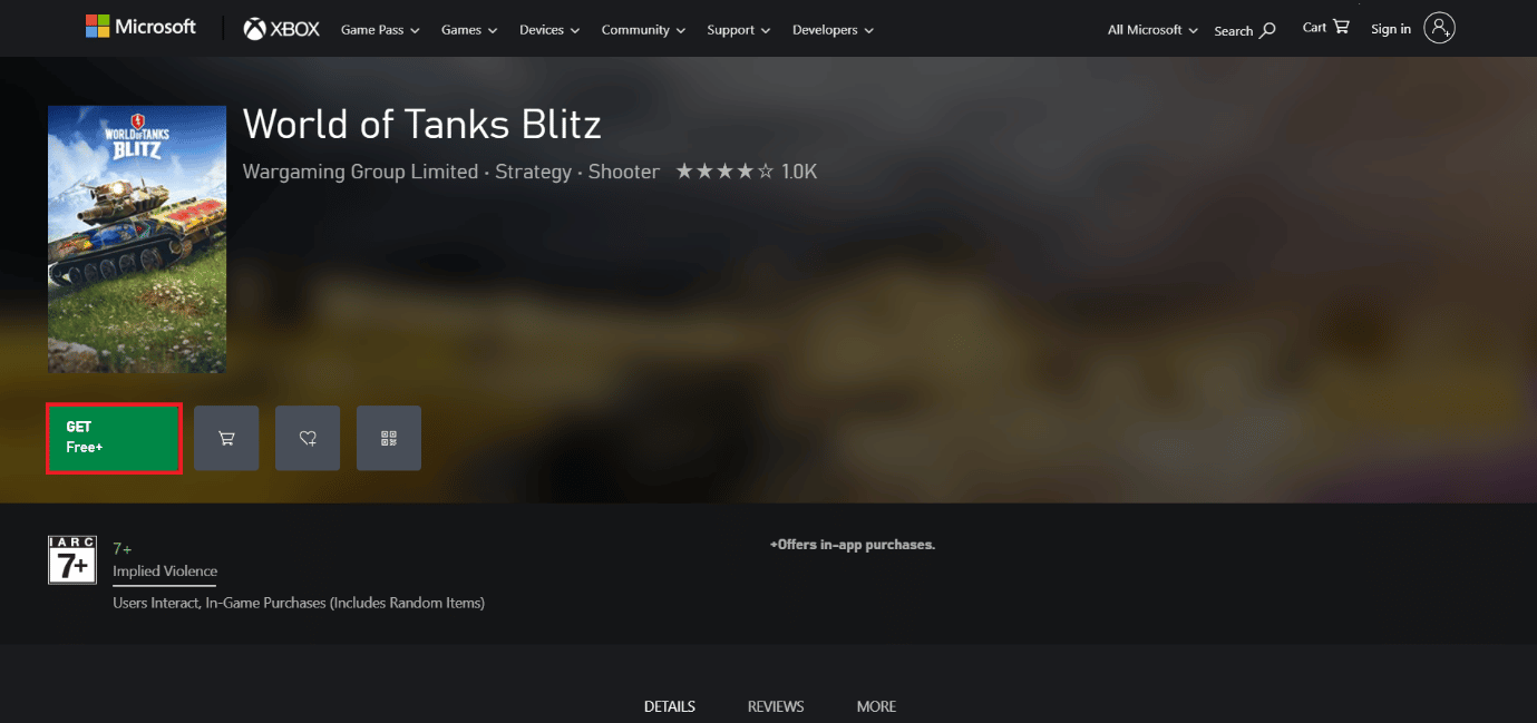 página de download world of tanks blitz