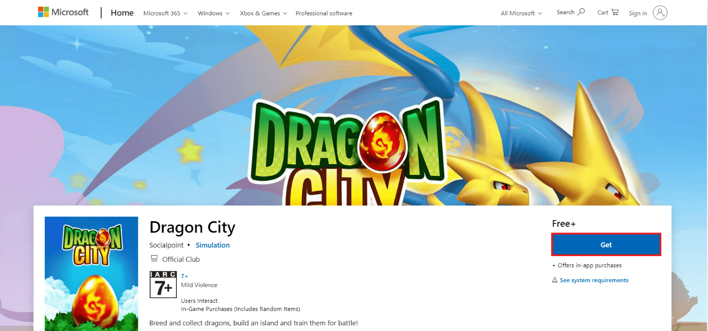 pagina de descarga de dragon city