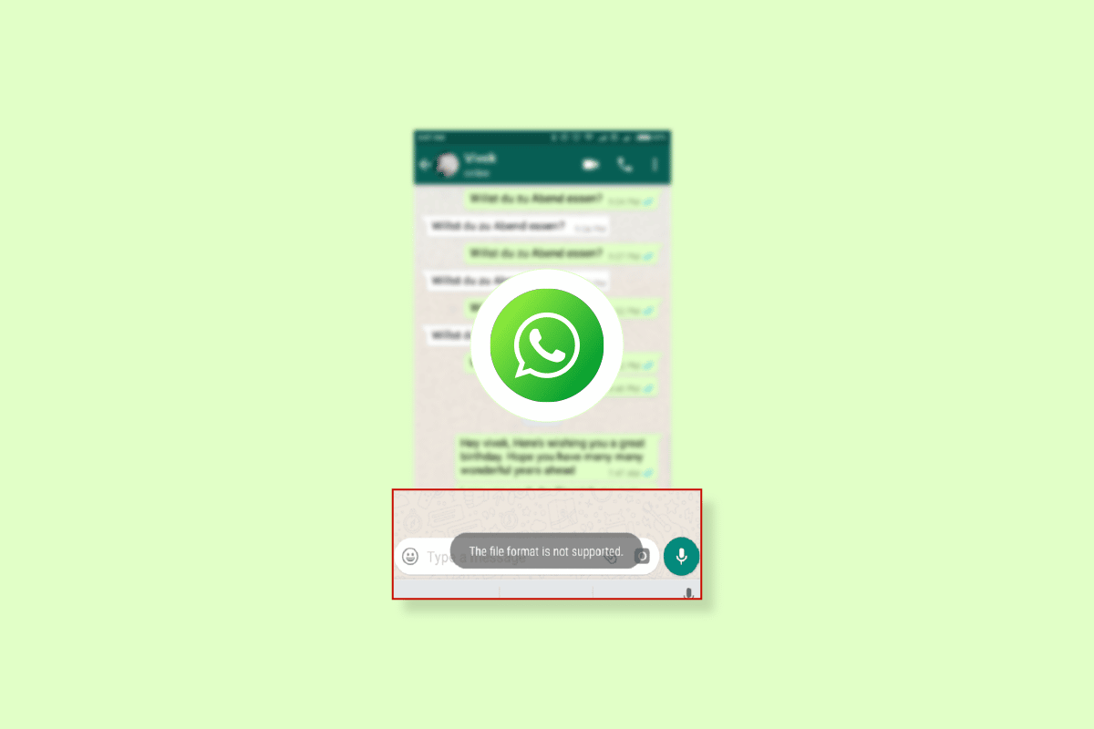 Correction du format de fichier WhatsApp non pris en charge sur Android