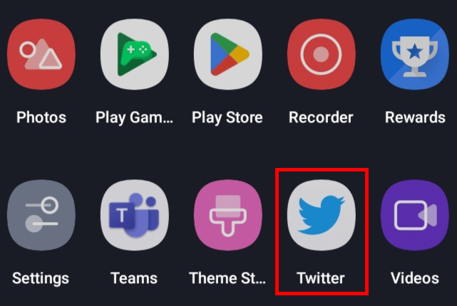 เปิดแอพ Twitter บนอุปกรณ์ของคุณ