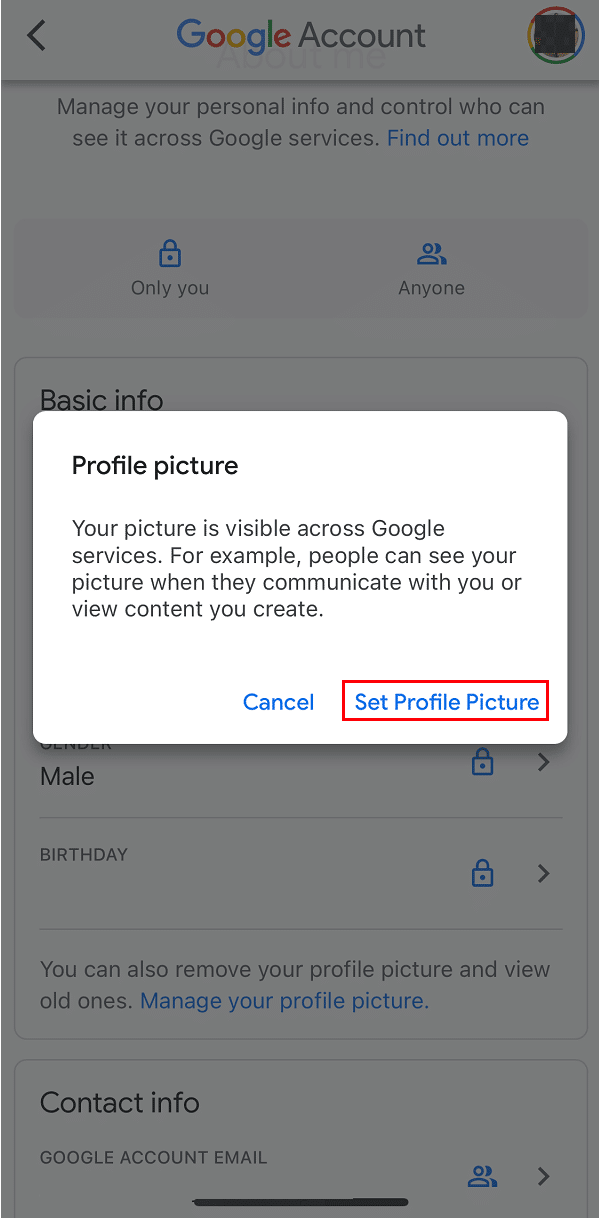 Google または Gmail のプロフィール写真を削除する方法 | Mixer アバターの変更方法