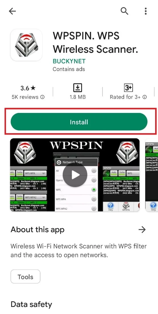 Installieren Sie WPSPIN | So hacken Sie das Wi-Fi-Passwort auf Android