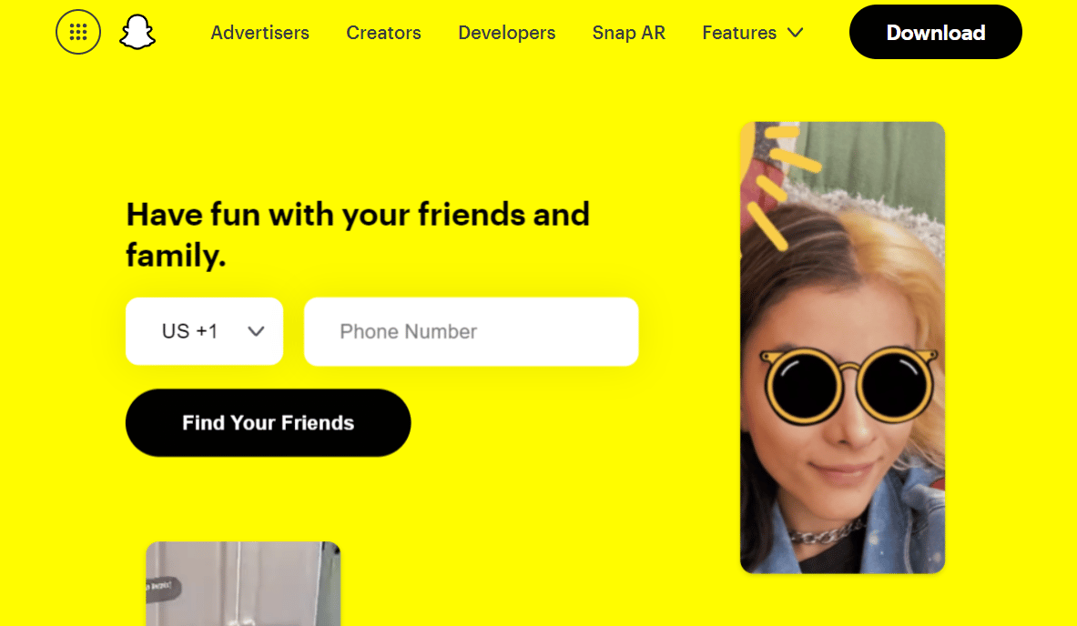 Situs Web Resmi Snapchat