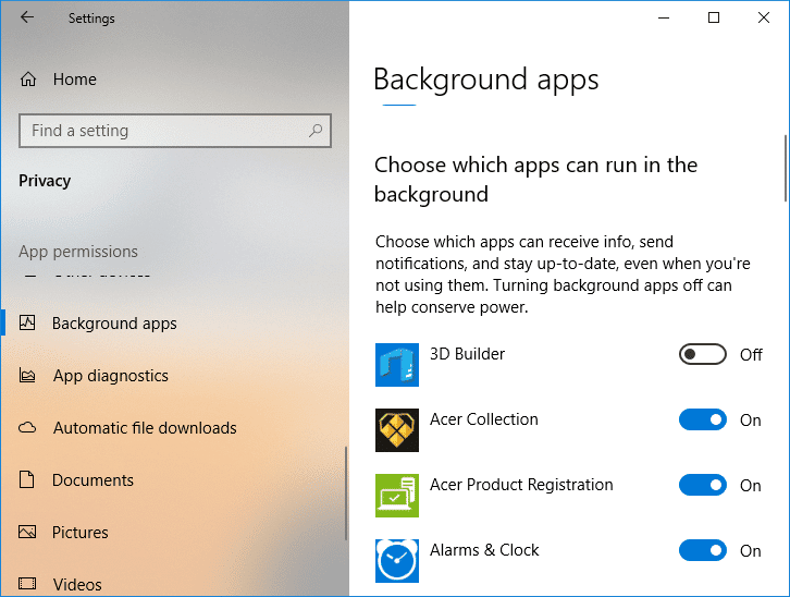 Chiudi le app in background | fix sistema interrompe 100 CPU windows 10