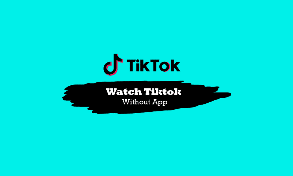 วิธีดู TikTok โดยไม่ใช้แอพ