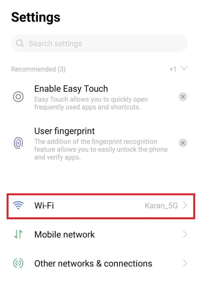 Ketuk Wi-Fi