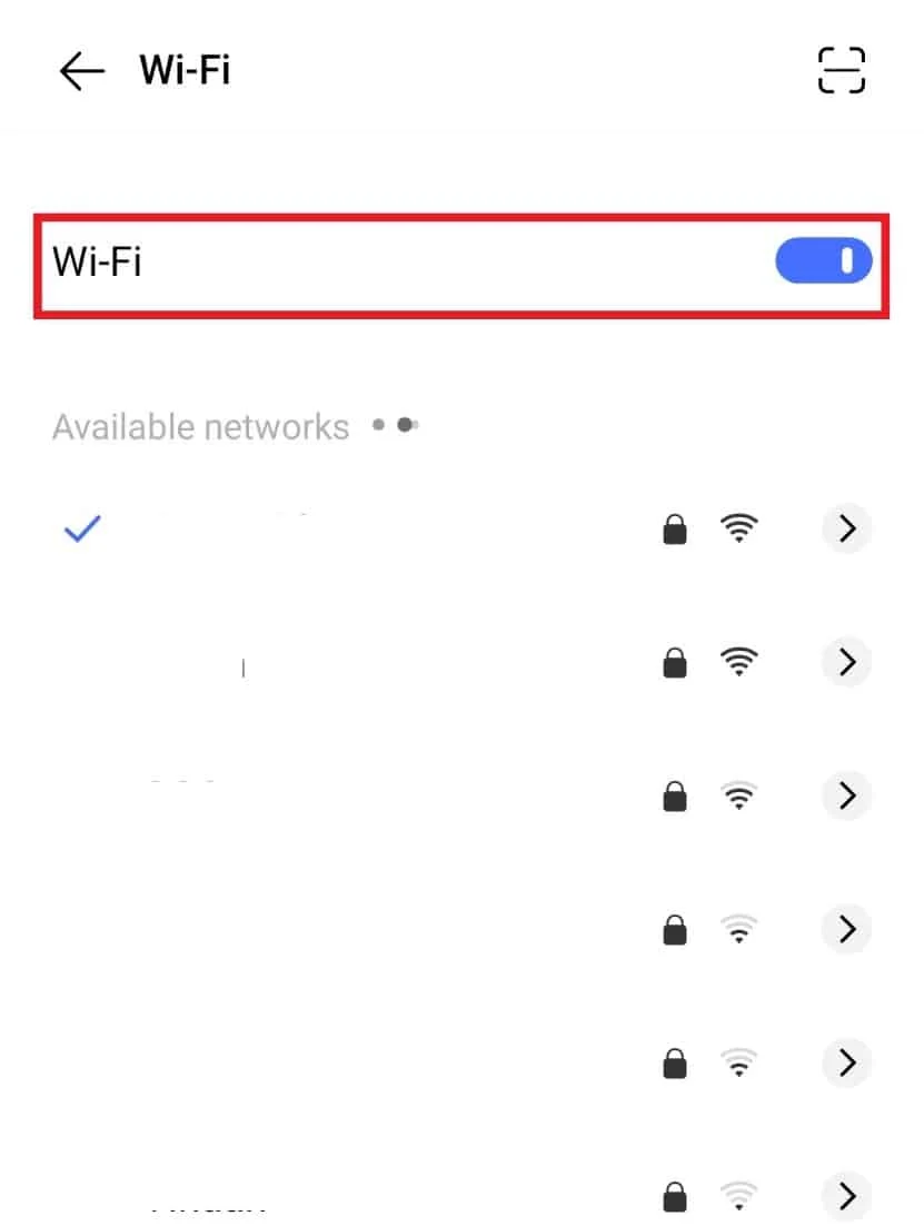 Desative o Wi-Fi | Erro 400 do YouTube no Android