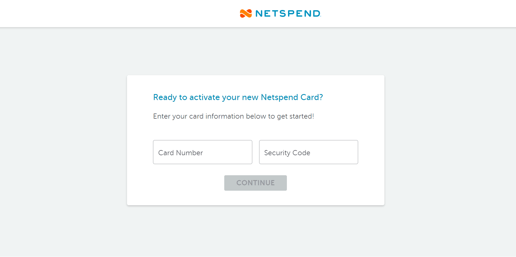 お使いのデバイスでブラウザを開き、「カードを有効にする Netspend」にアクセスしてください。