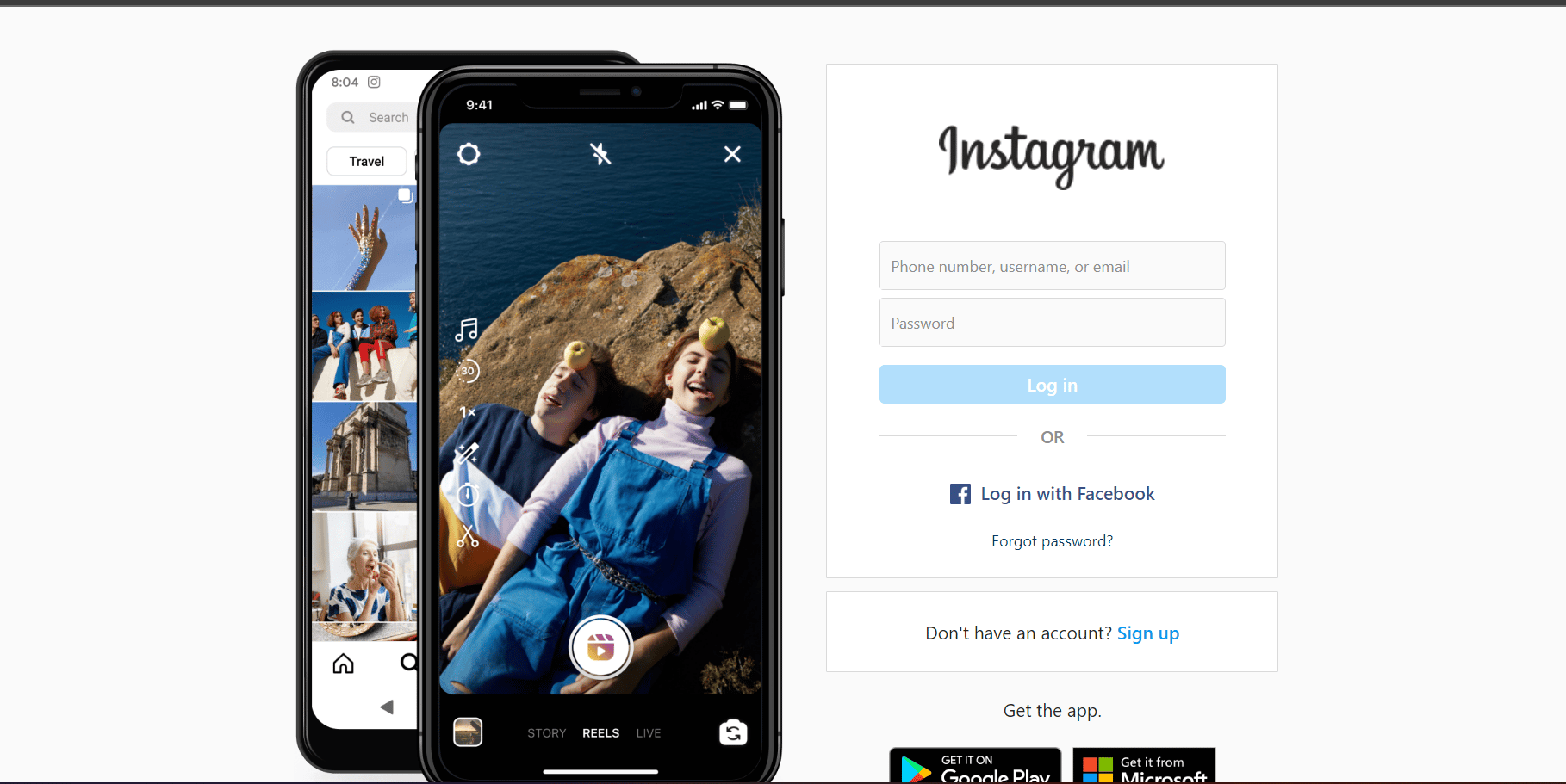 Ouvrez l'application Instagram sur votre appareil mobile ou portable.