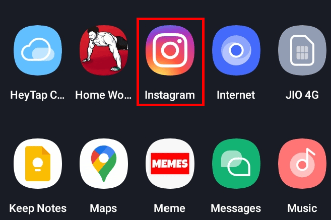 Apri l'app di Instagram sul tuo telefono.