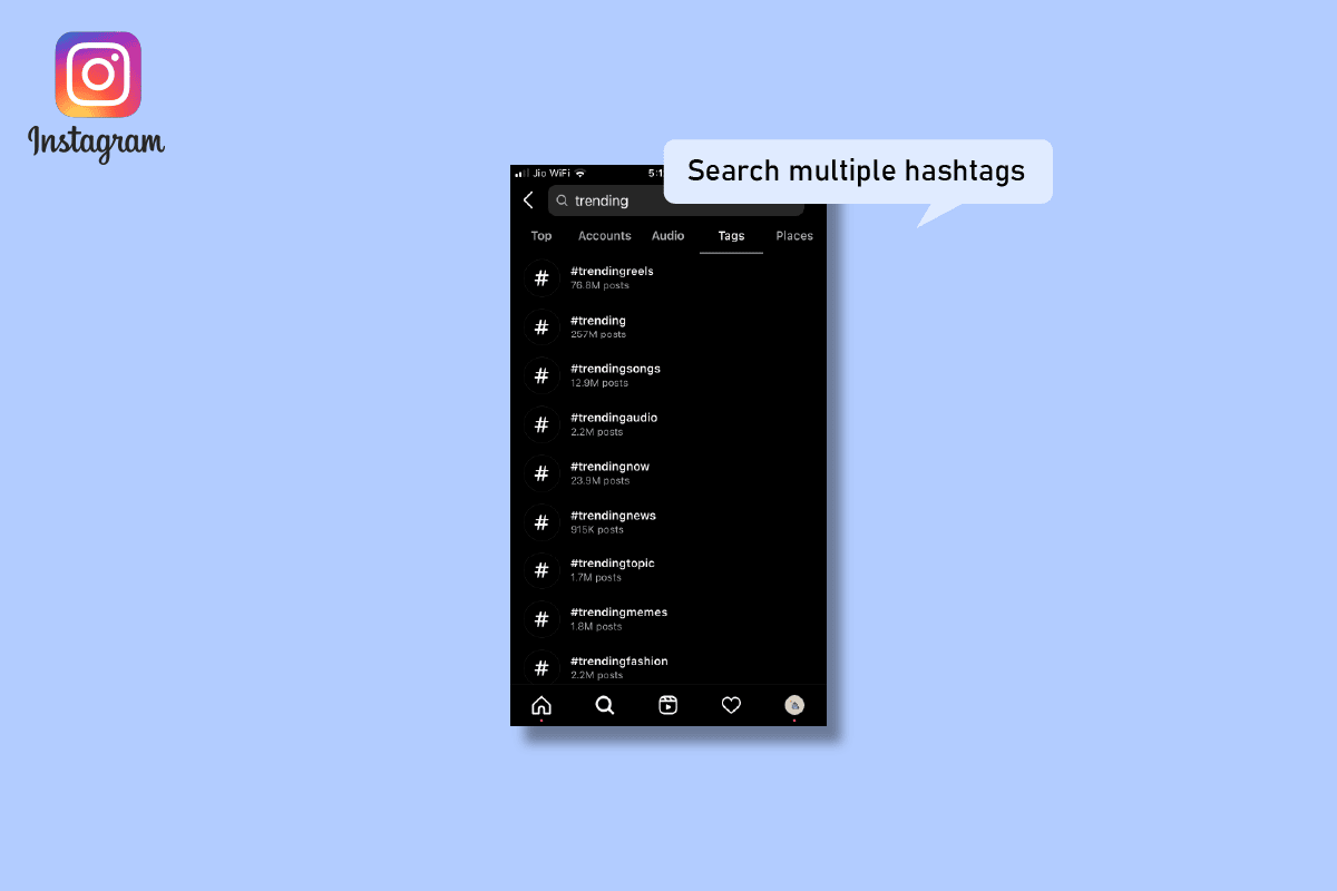 Cómo buscar múltiples hashtags en Instagram